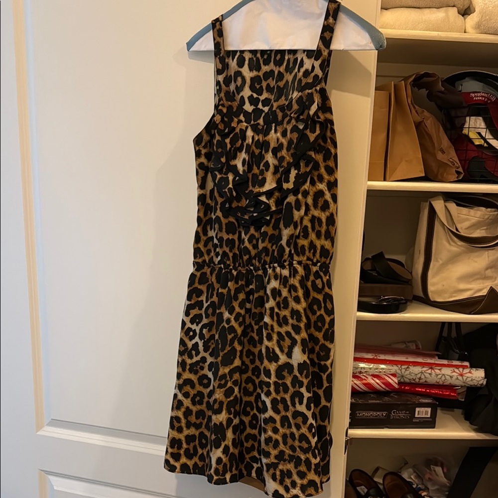 Leopard Print Sleeveless Dress